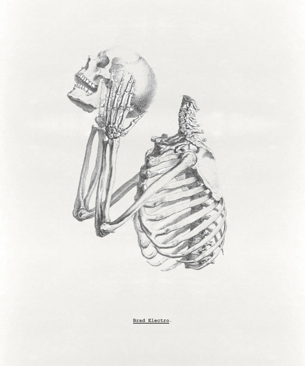 Brad Electro skeleton artwork