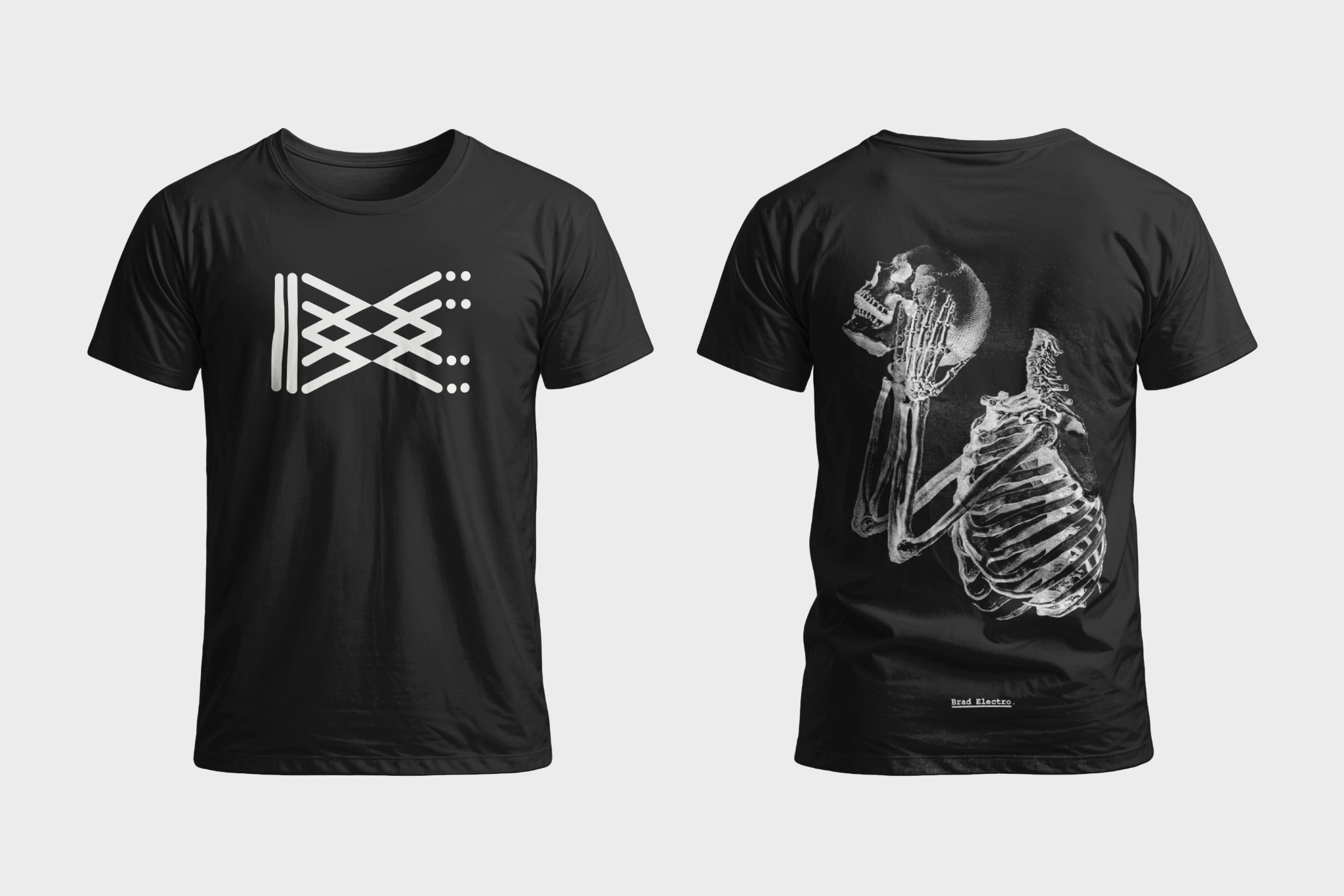 Brad Electro T-shirt front and back