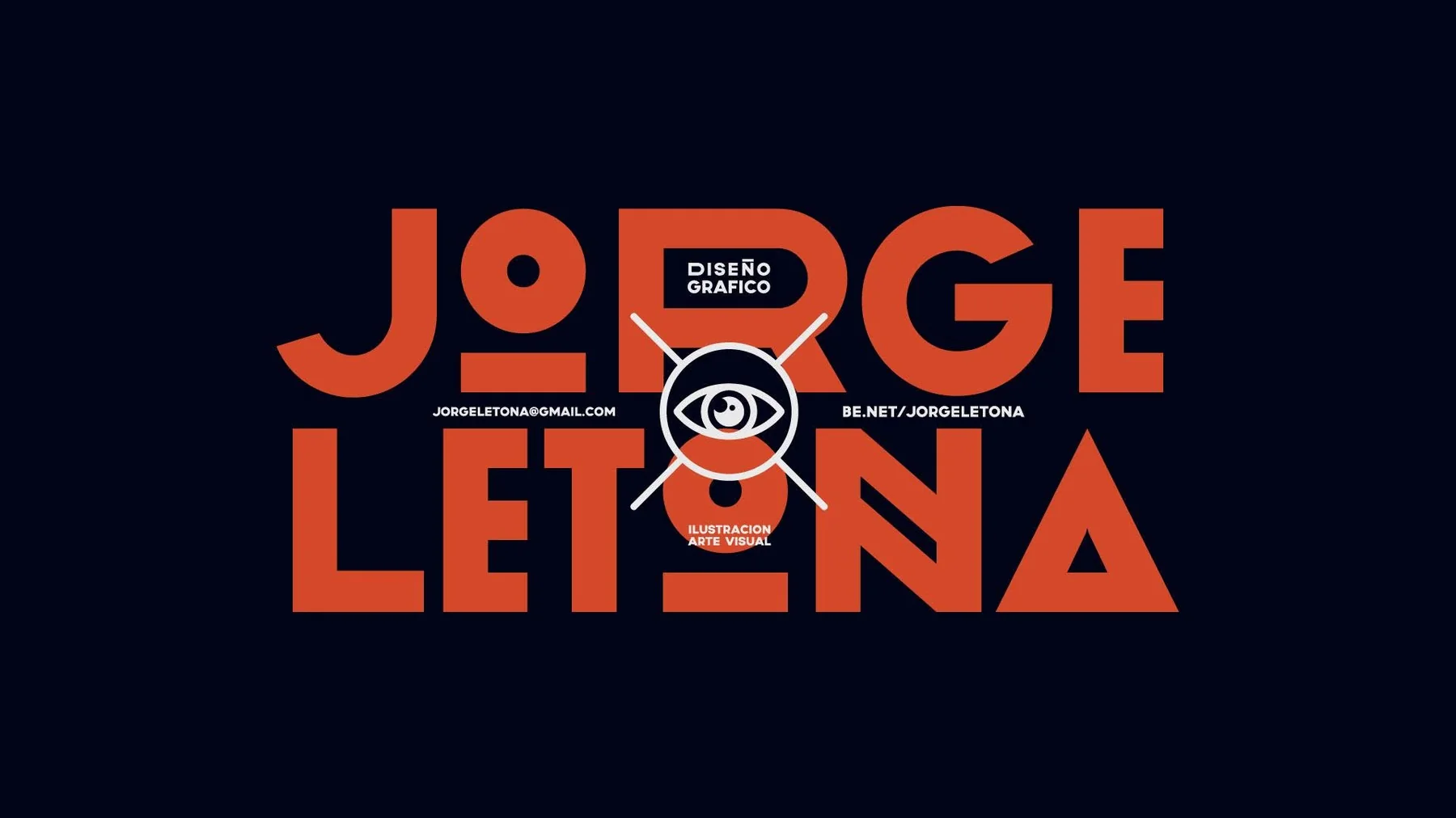 Jorge Letona typographic identity