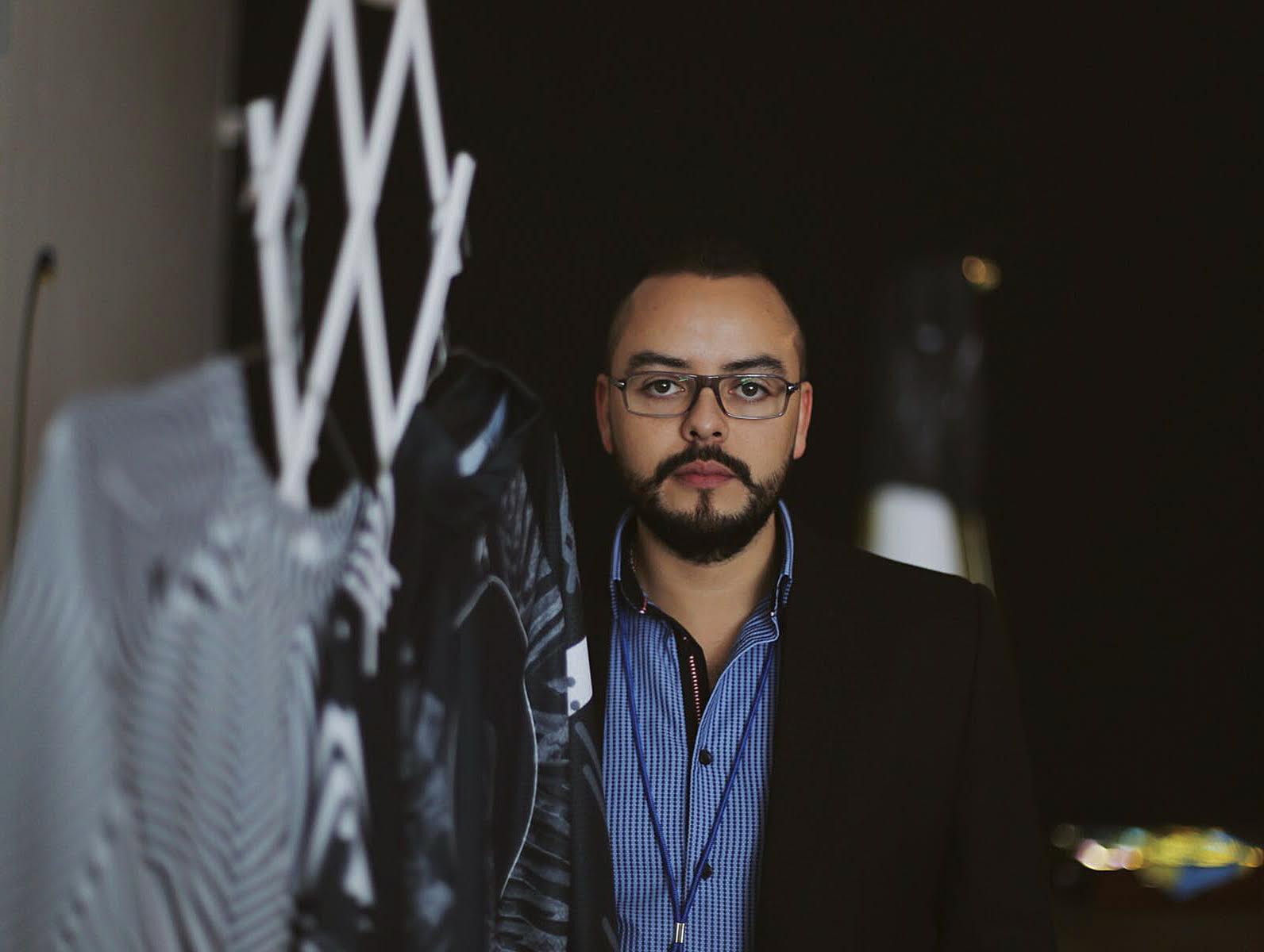 Jorge Letona at the Nostalgia exhibition