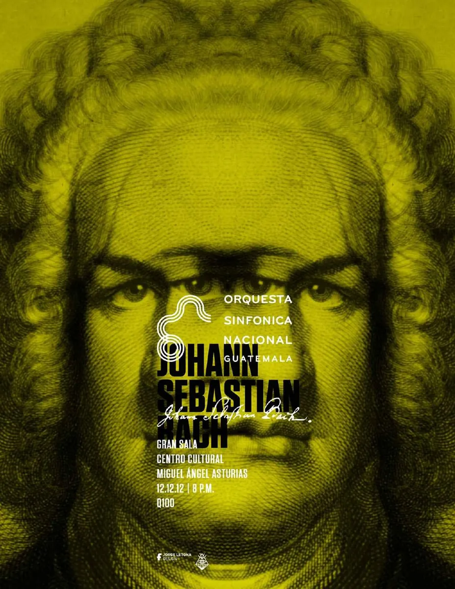 Johann Sebastian Bach concert poster