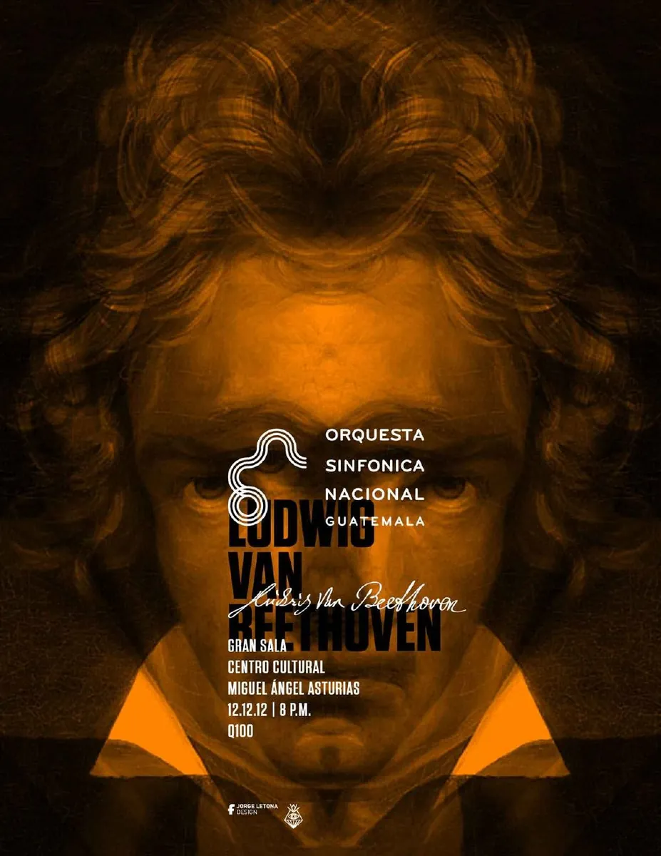 Ludwig van Beethoven concert poster