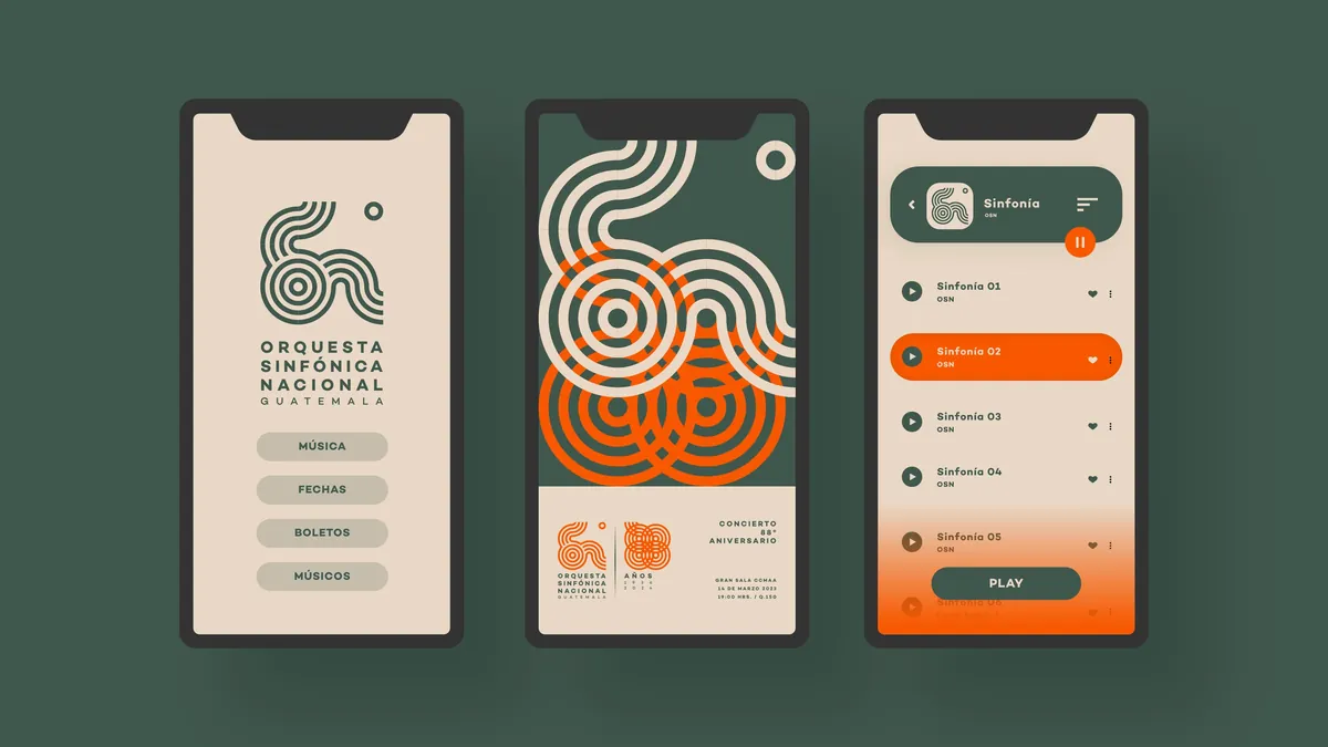OSN mobile interface concept