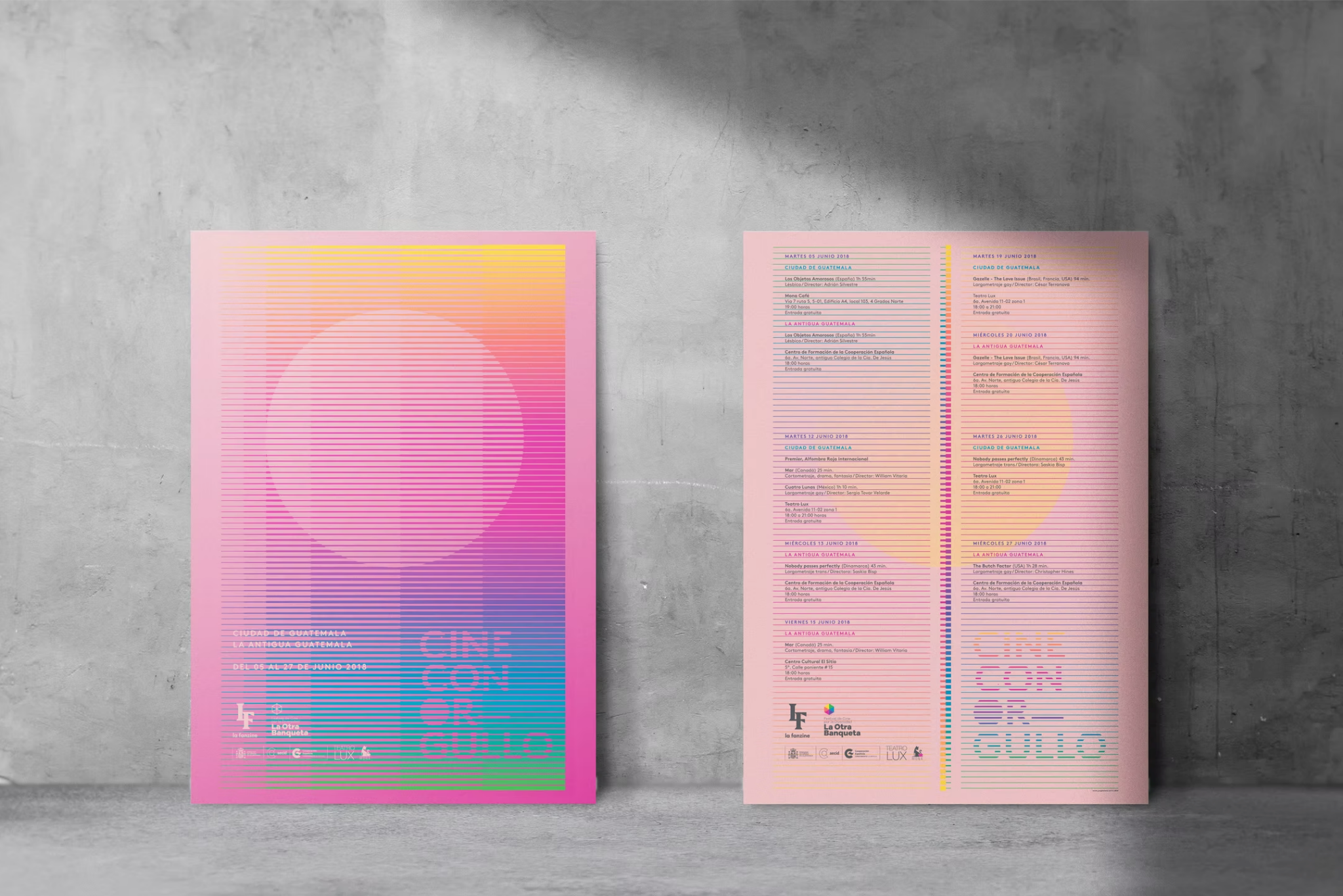 Cine Con Orgullo visual identity