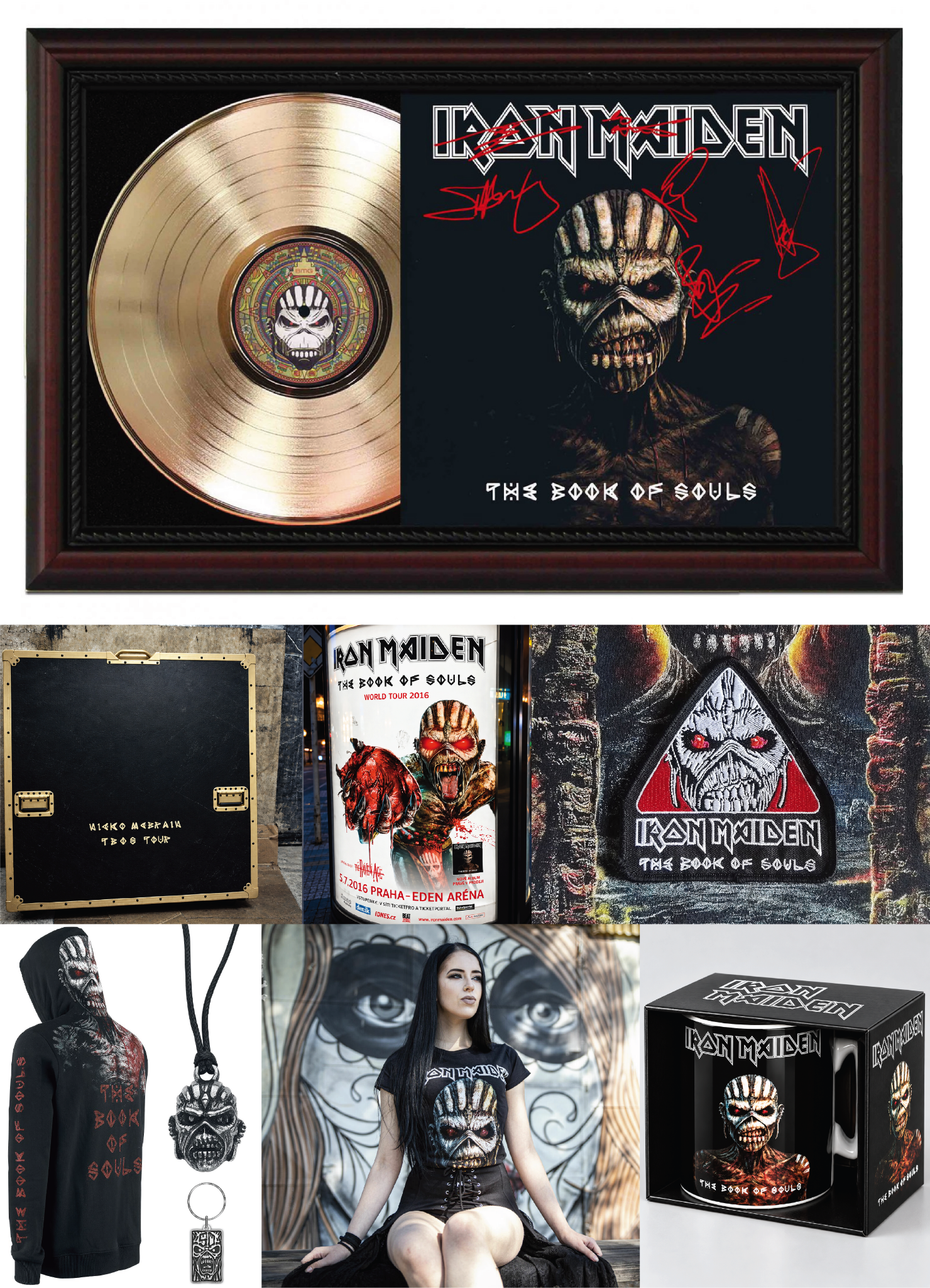 Selected The Book of Souls physical archive and merchandise
