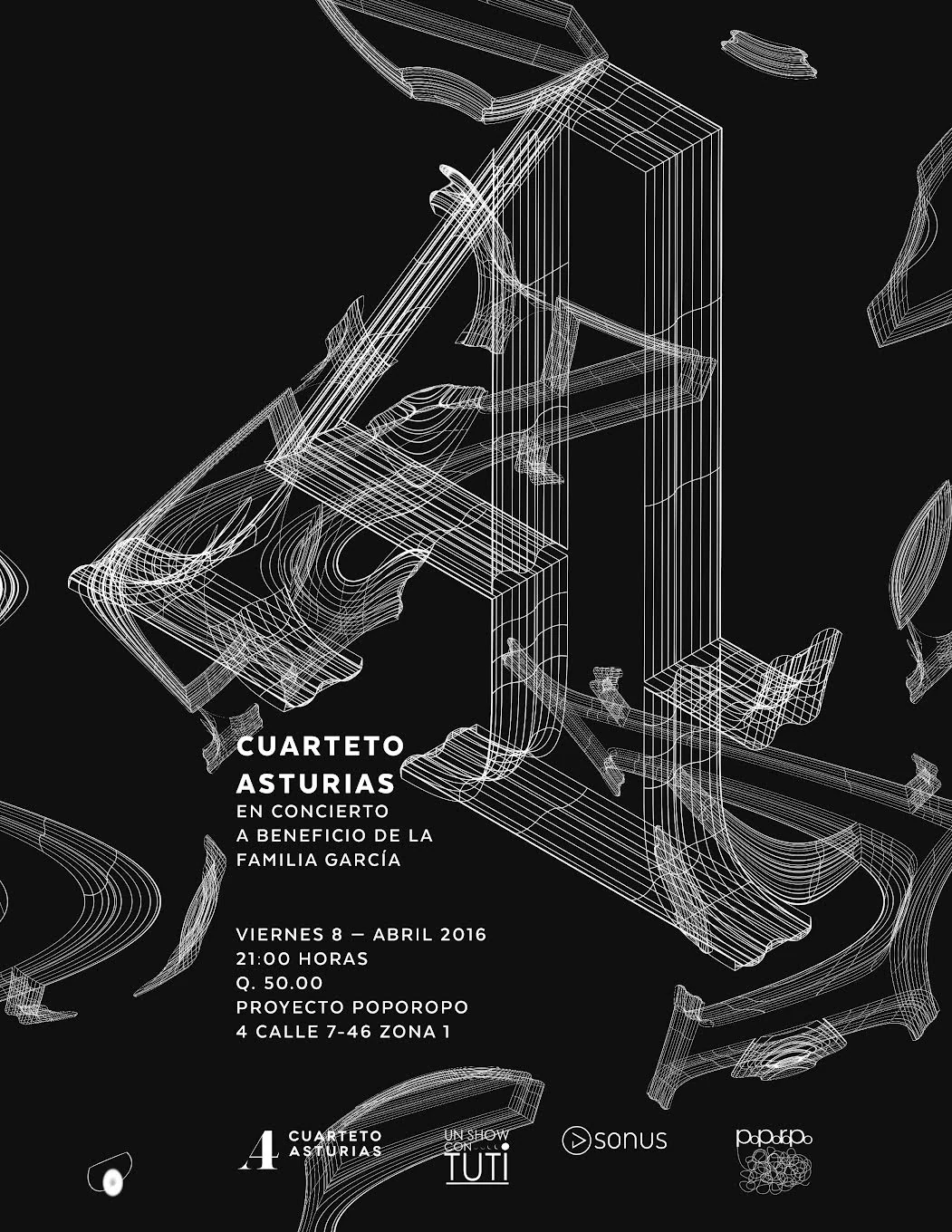 Cuarteto Asturias concert poster